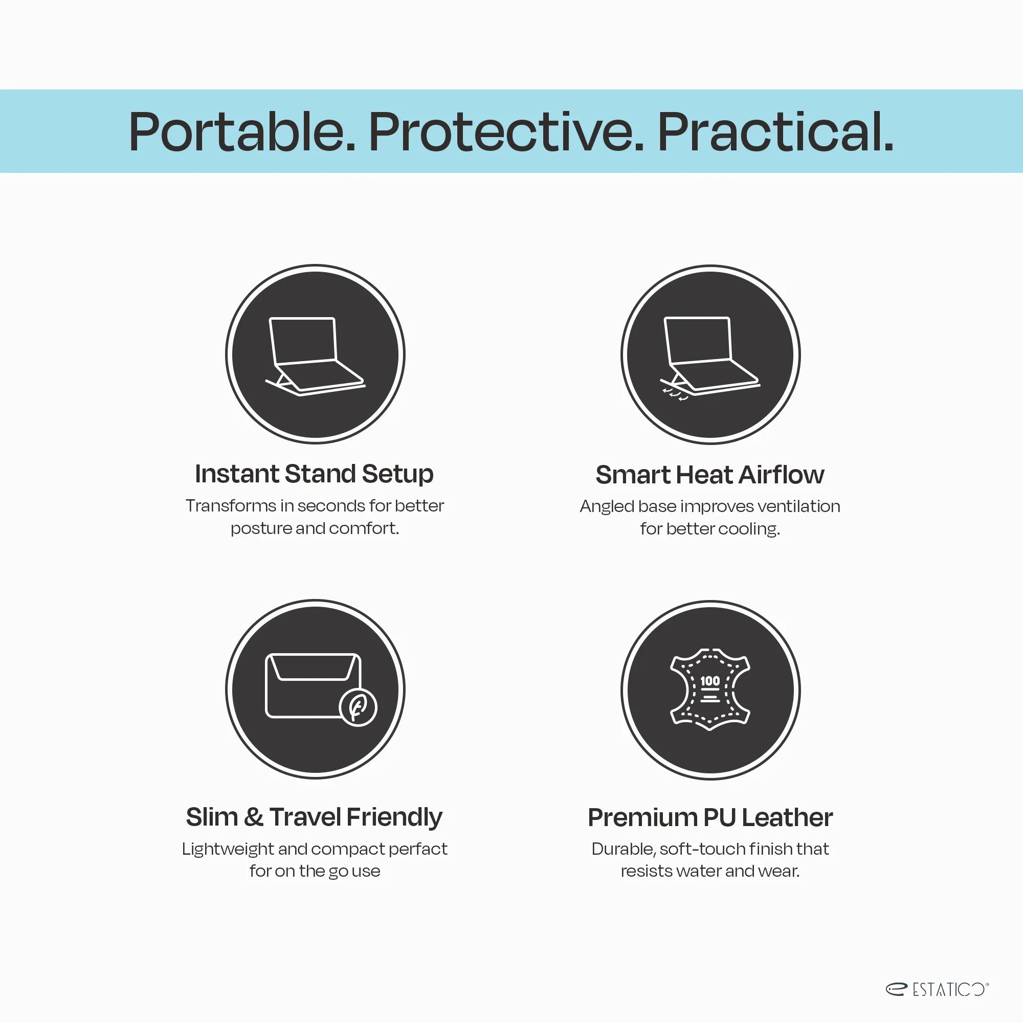 3-in-1 Laptop Sleeve, Stand & Mouse Pad