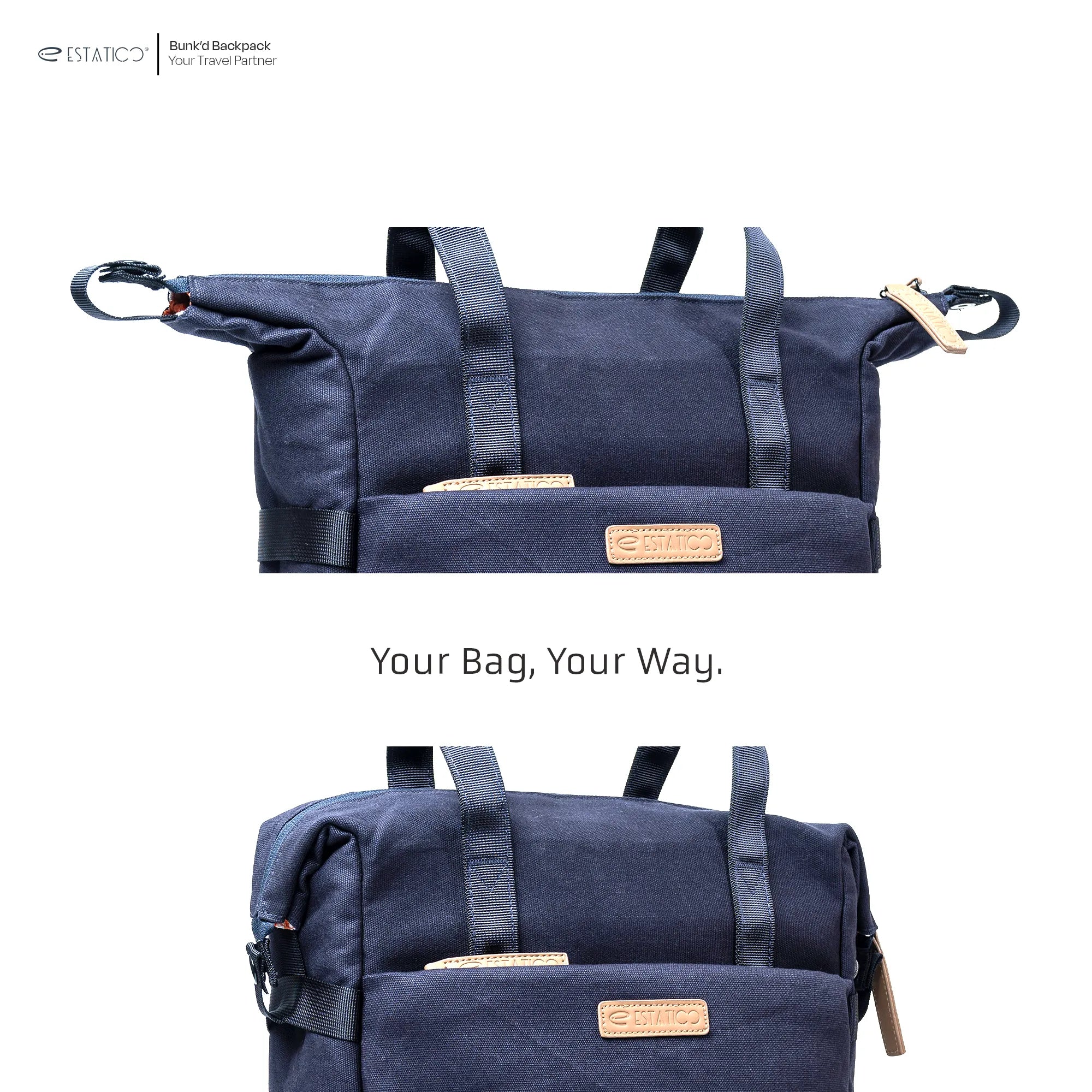 Bunk’d Canvas Multi-Pocket Laptop Backpack