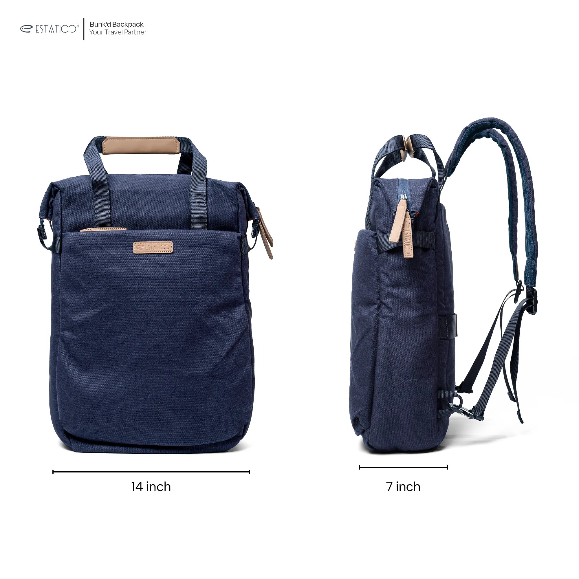 Bunk’d Canvas Multi-Pocket Laptop Backpack
