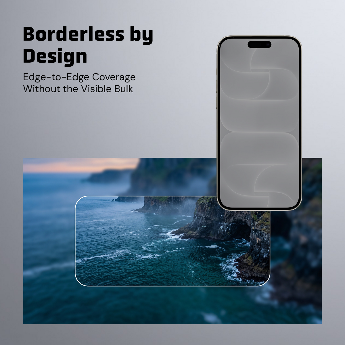 Estatico 360 Borderless Privacy Tempered Glass – iPhone 18 Pro