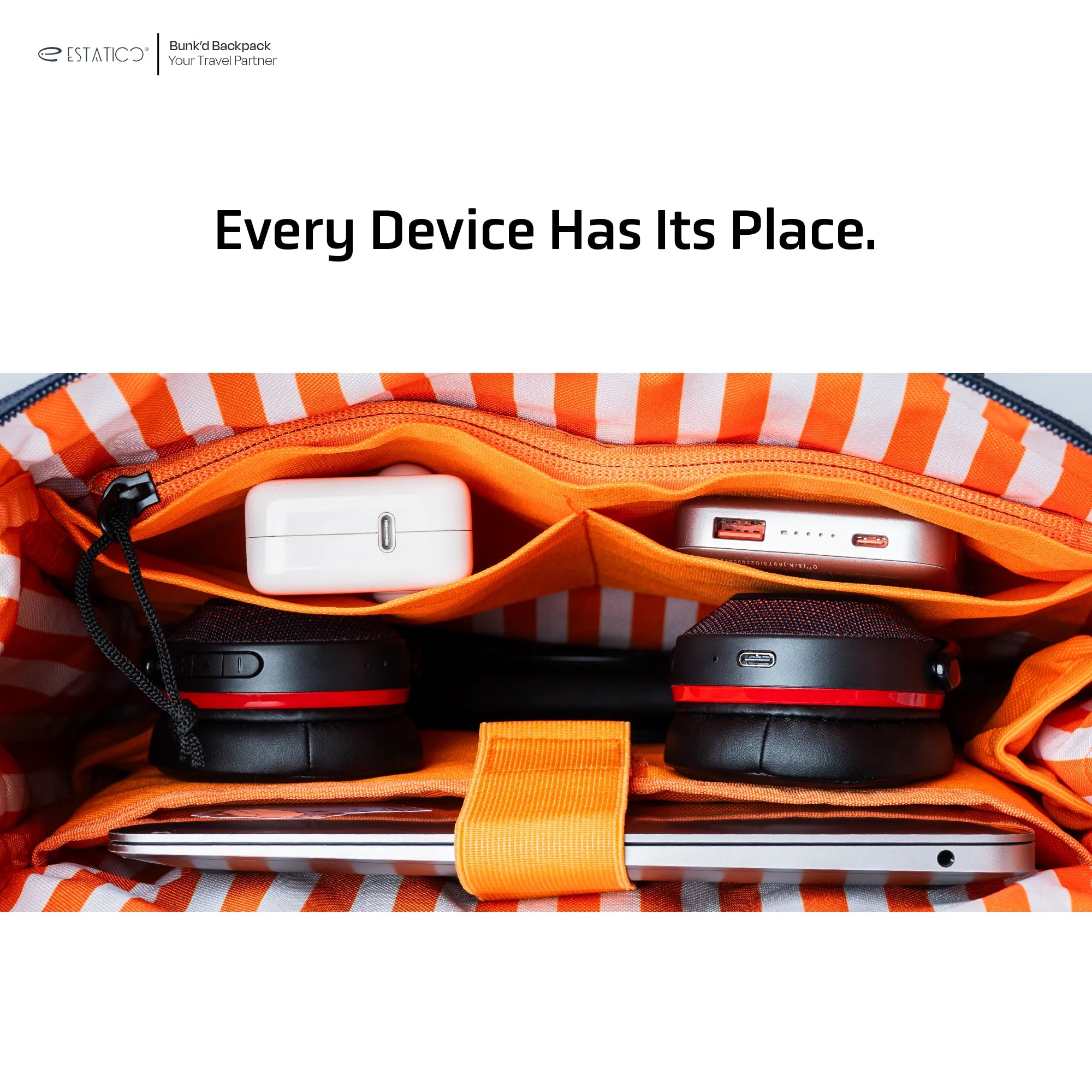 Bunk’d Canvas Multi-Pocket Laptop Backpack