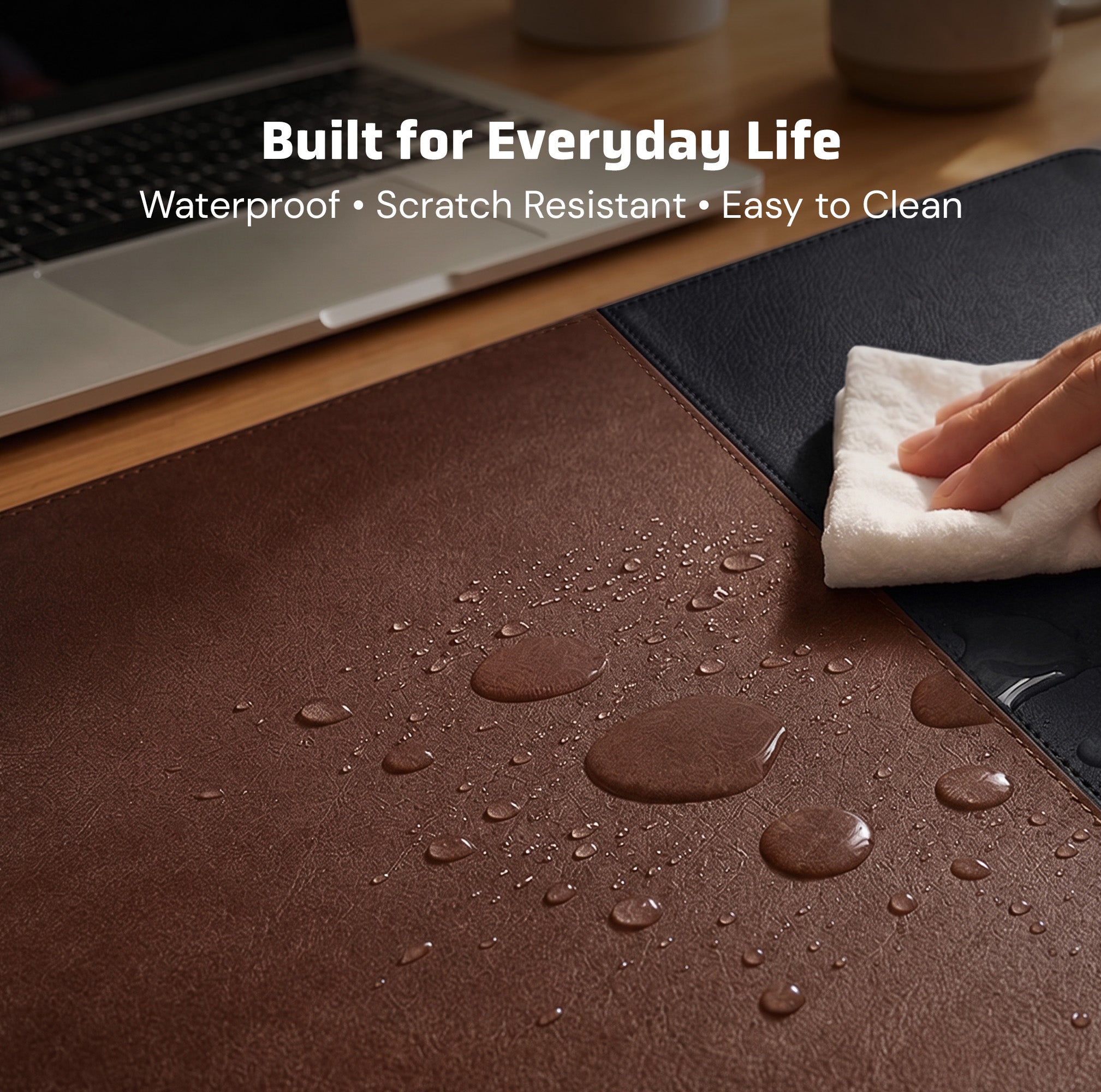 Slate 2.0 – Premium Vegan Leather Desk Mat