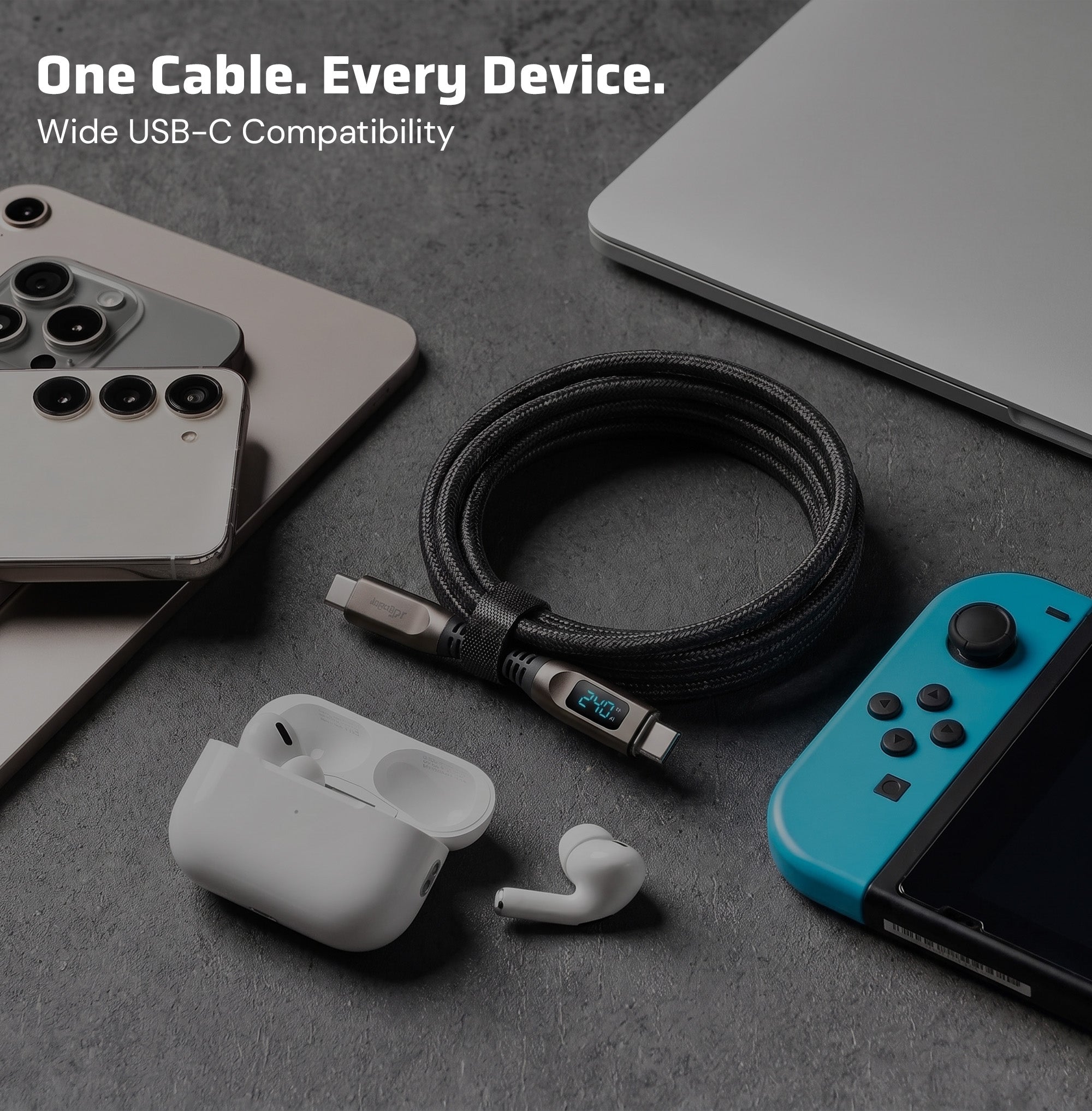 Nexa 240 – 240W USB-C to USB-C Fast Charging Cable