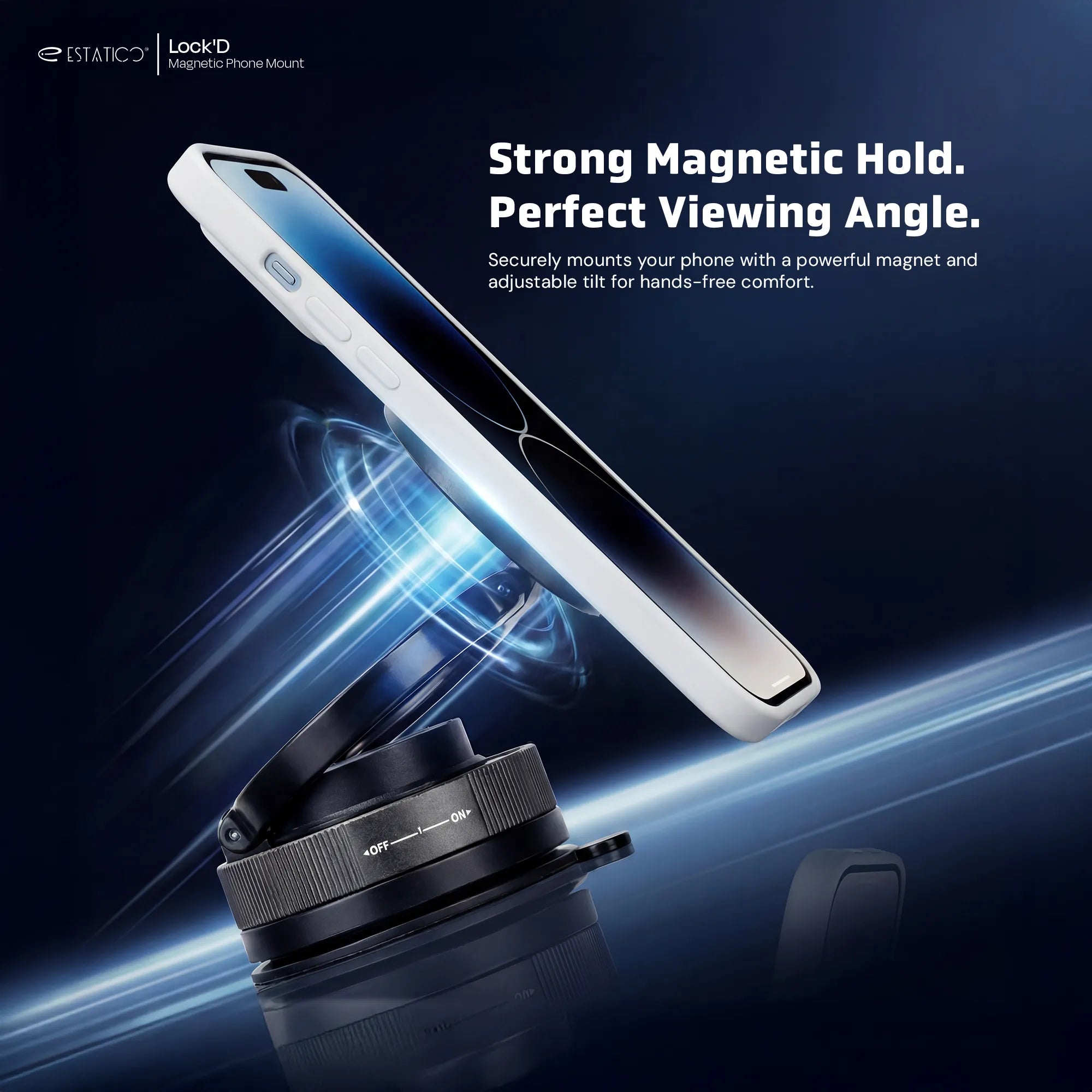 Lock’D 360° Vacuum Magnetic Phone Holder