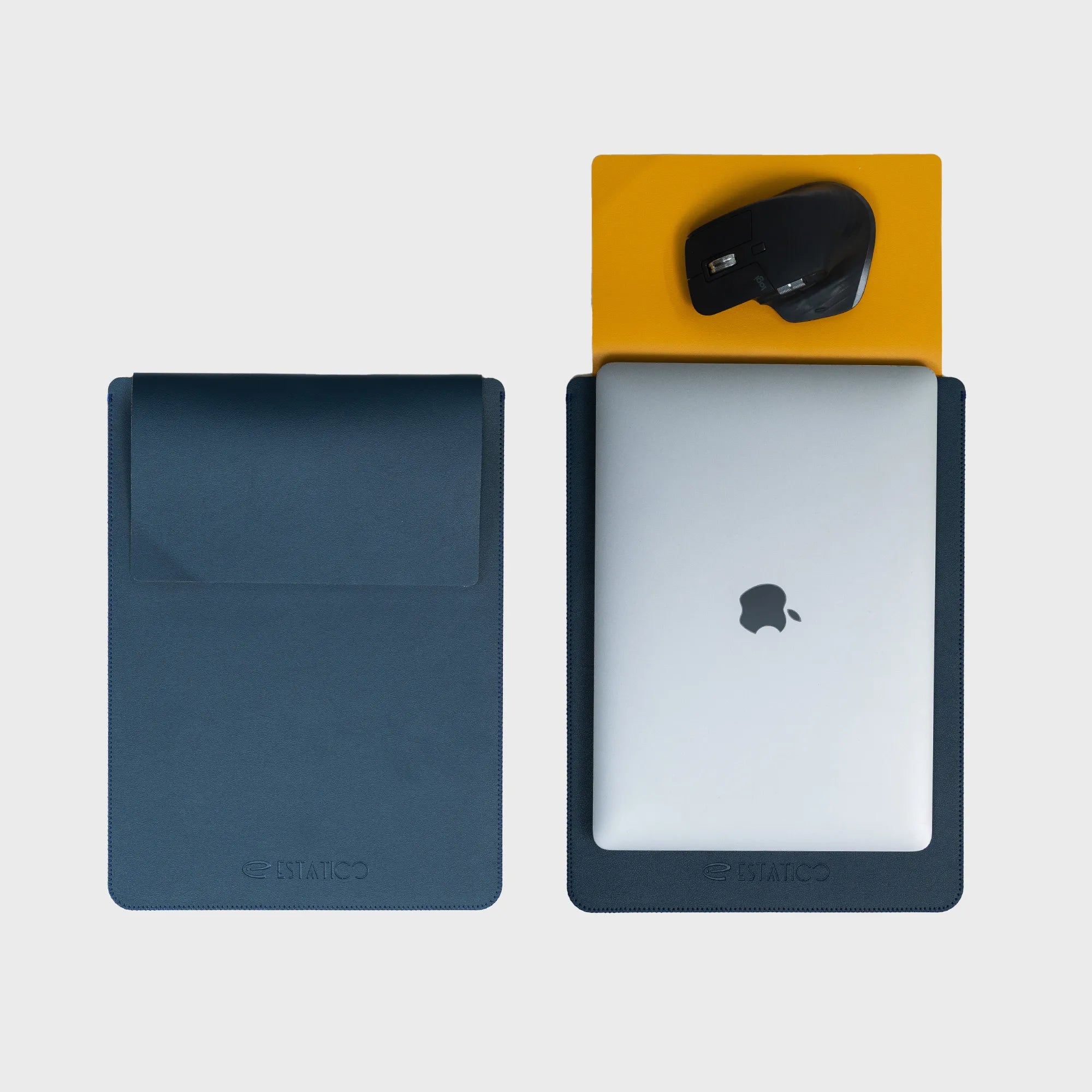 13/14″ PU Leather Laptop Sleeve – Desk Mat & Mouse Pad