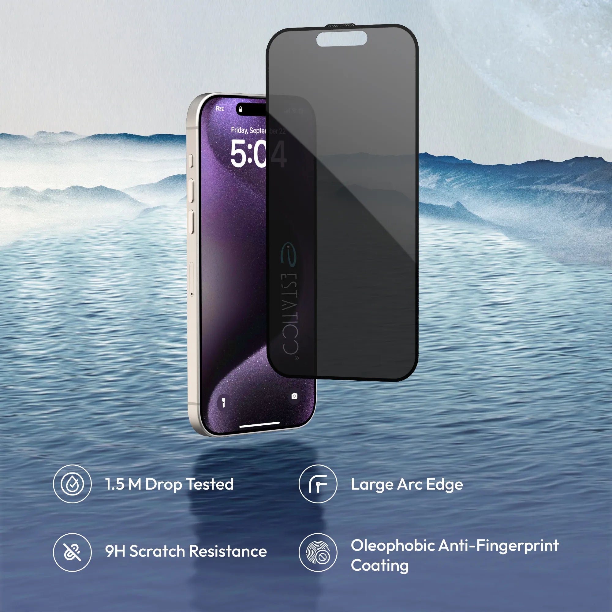 Tempered Glass Compatible with iPhone 15 Pro