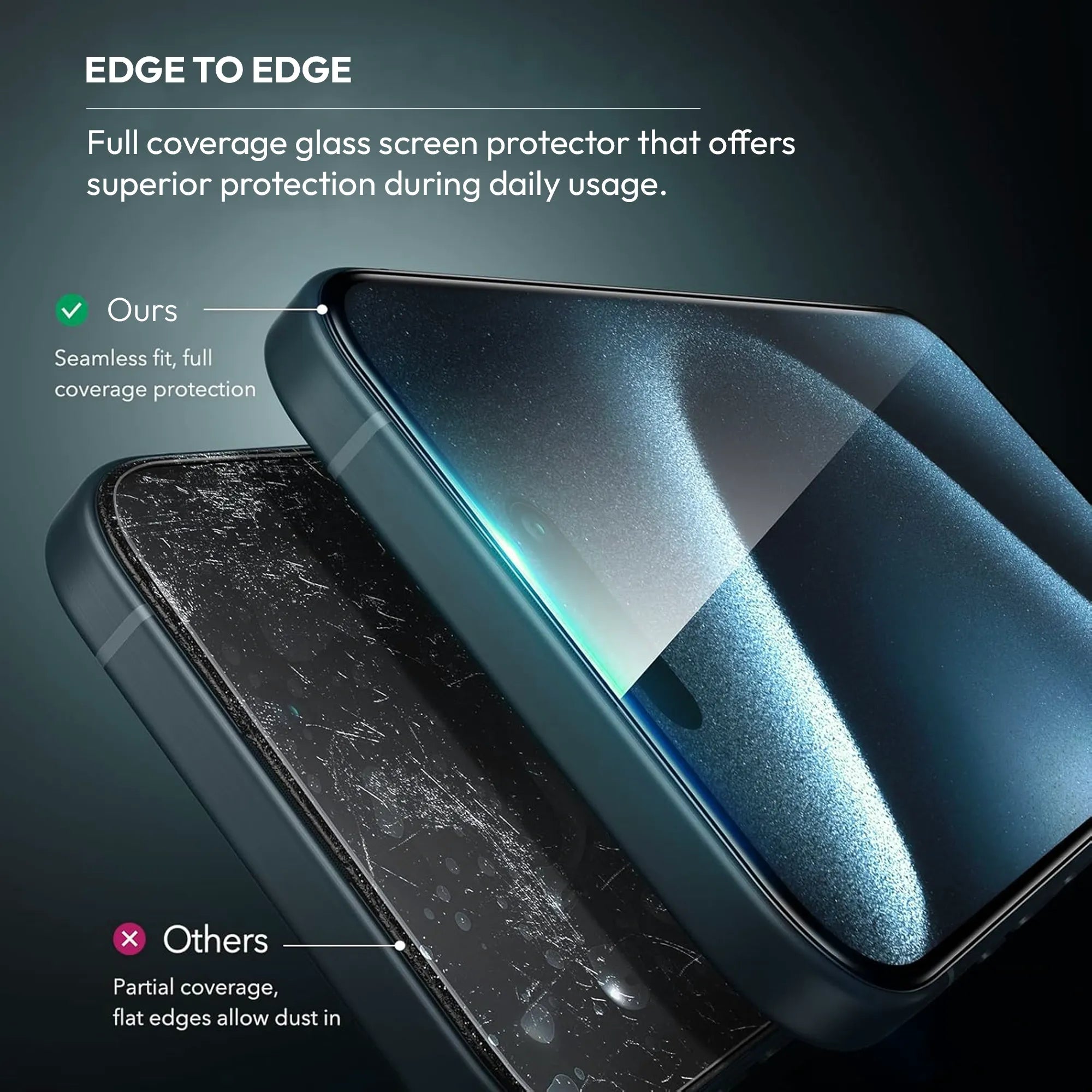 Tempered Glass Compatible with iPhone 16 Plus