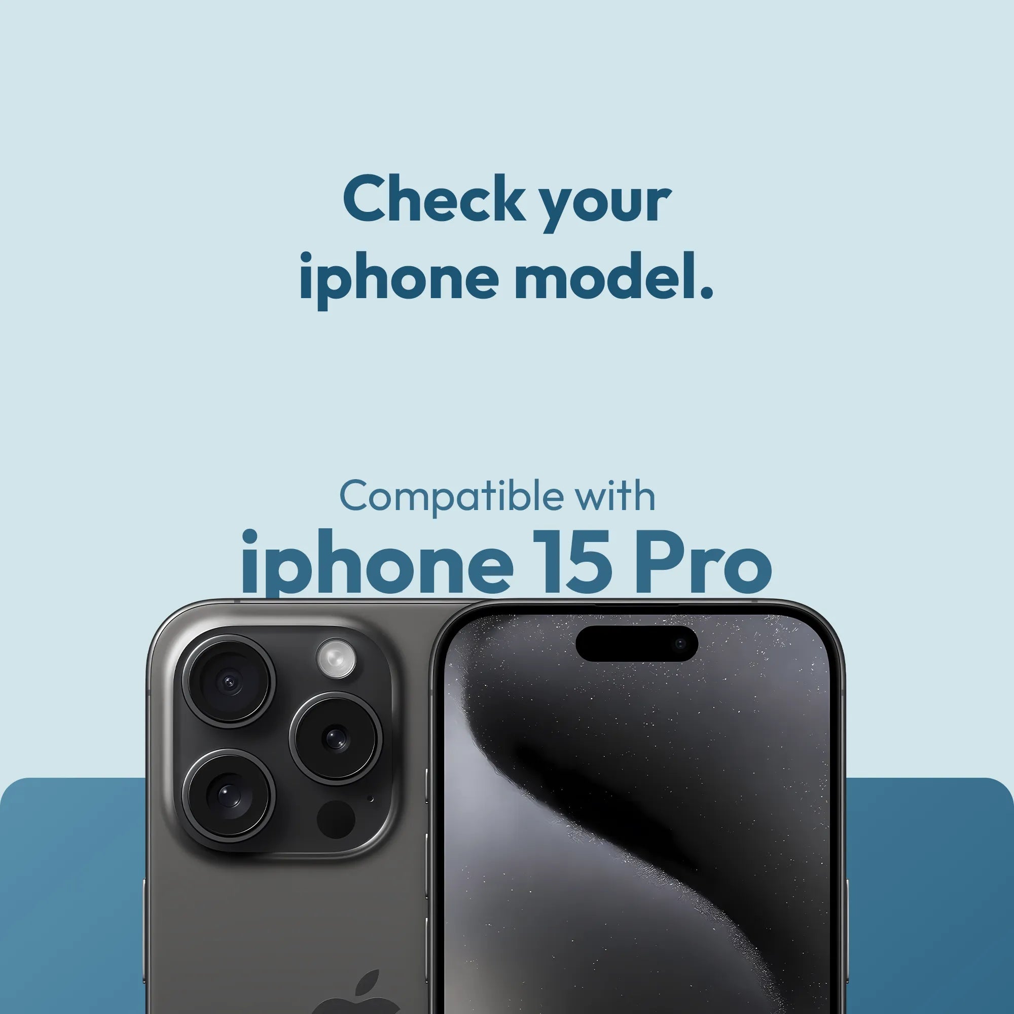 Tempered Glass Compatible with iPhone 15 Pro