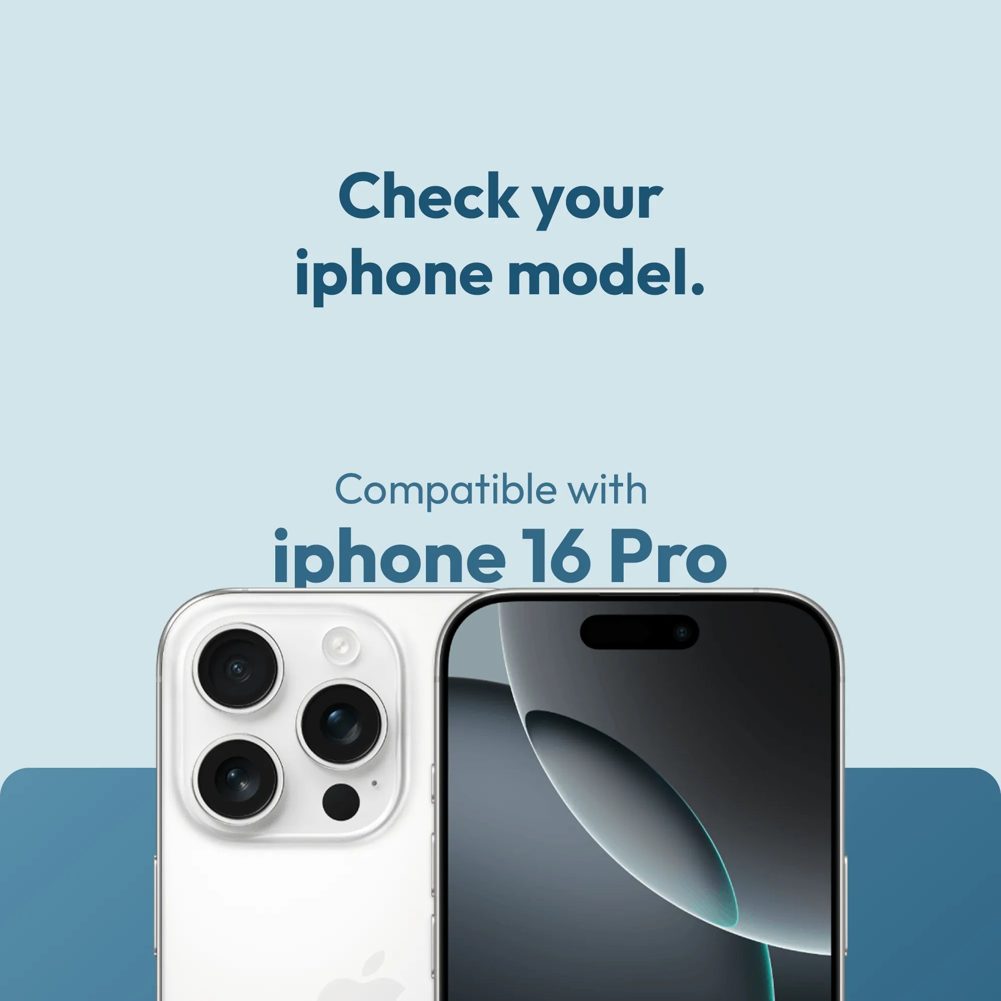 Tempered Glass Compatible with iPhone 16 Pro