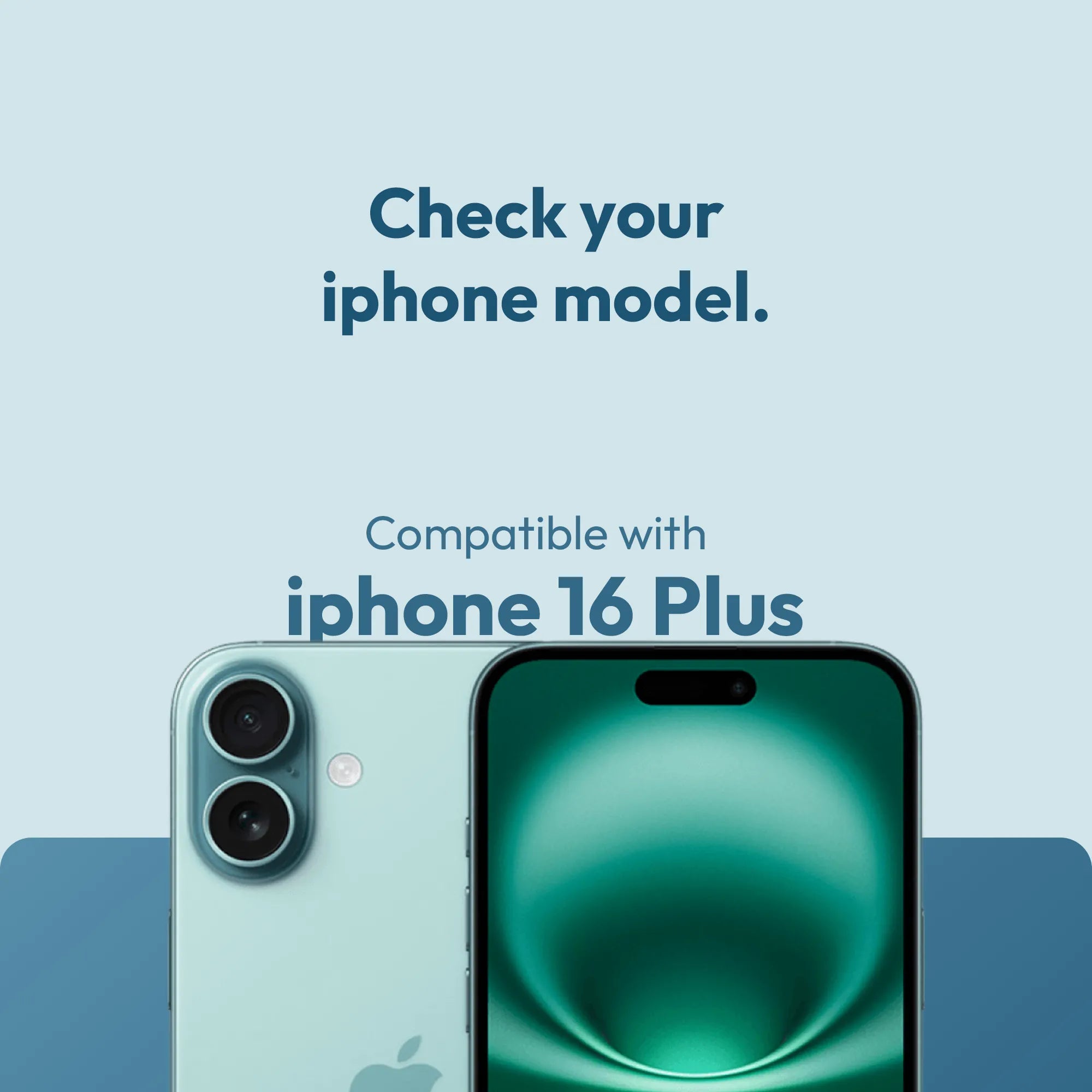 Tempered Glass Compatible with iPhone 16 Plus