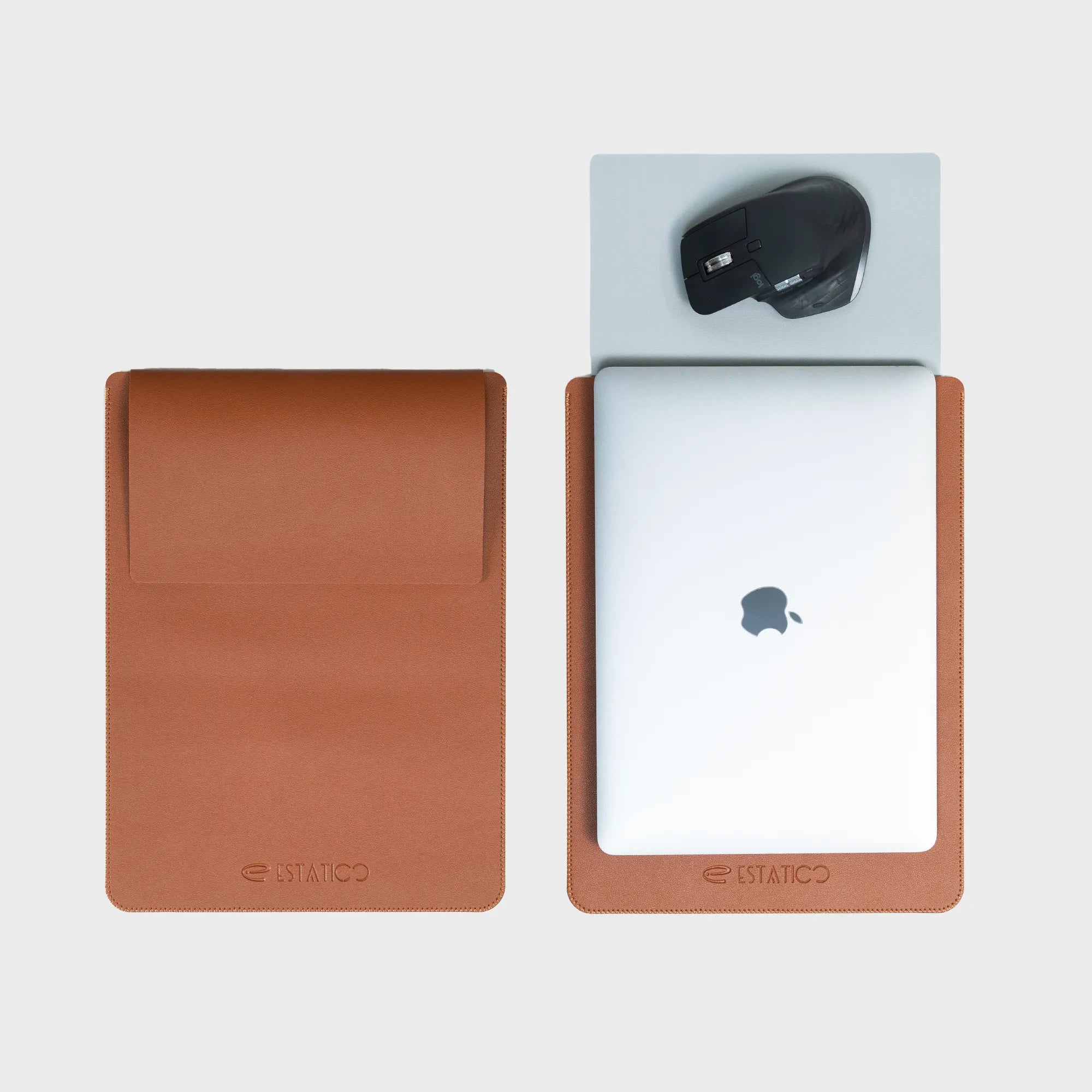 13/14″ PU Leather Laptop Sleeve – Desk Mat & Mouse Pad