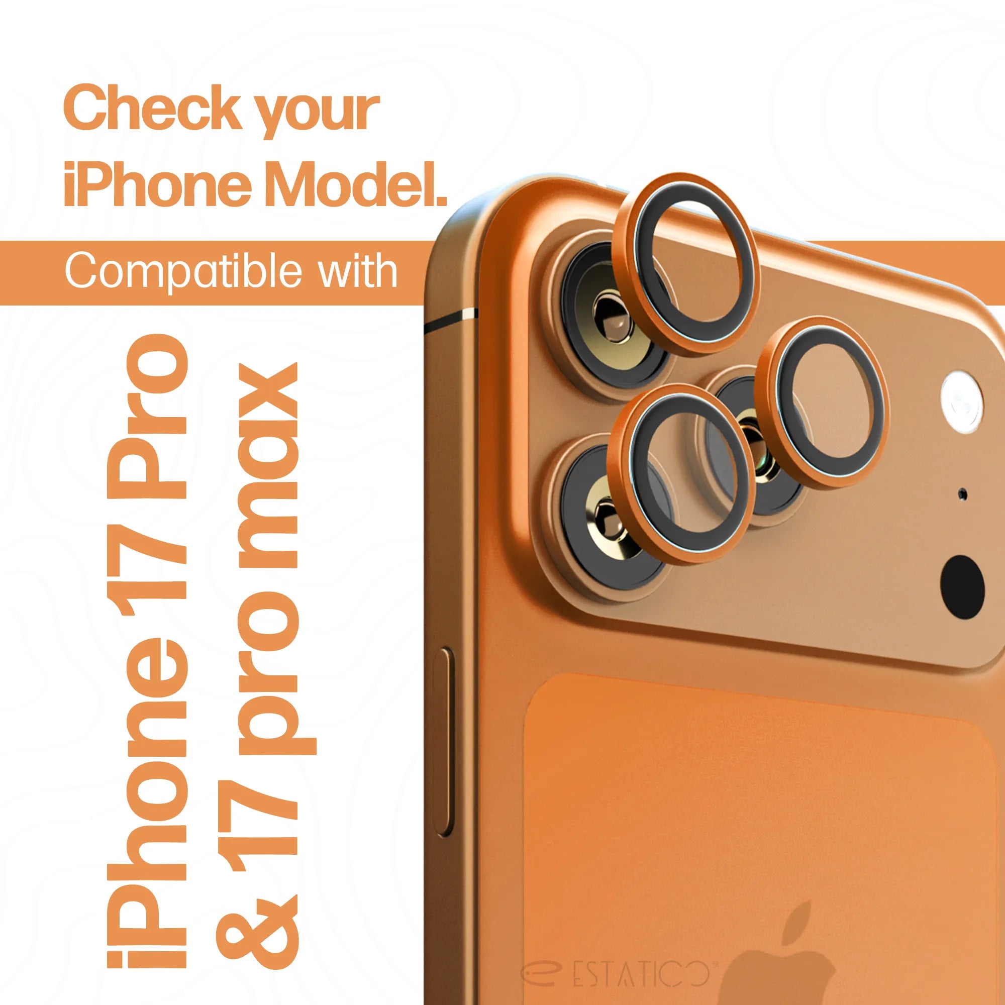 Camera Lens Protector compatible with iPhone 17 Pro / Pro Max