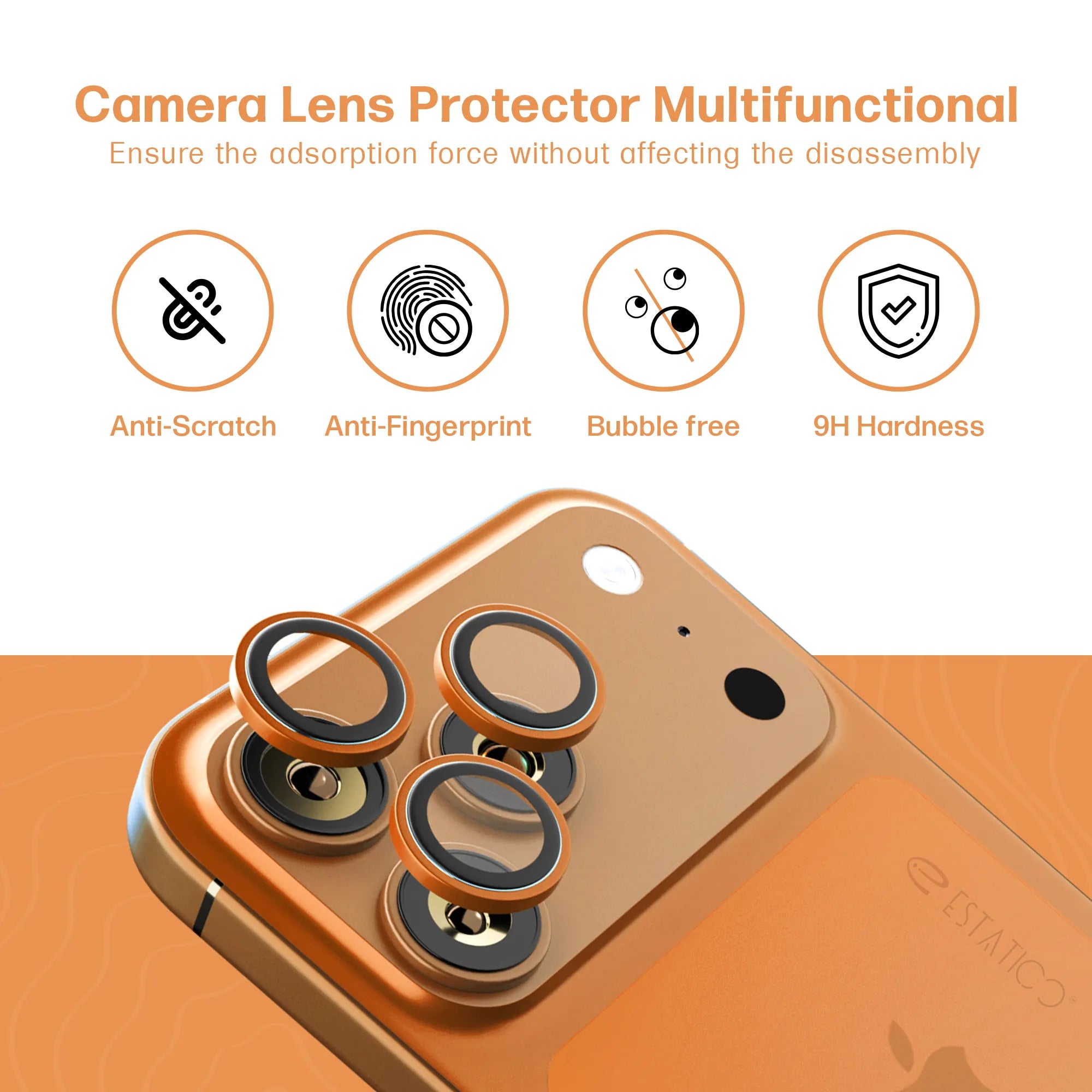 Camera Lens Protector compatible with iPhone 17 Pro / Pro Max