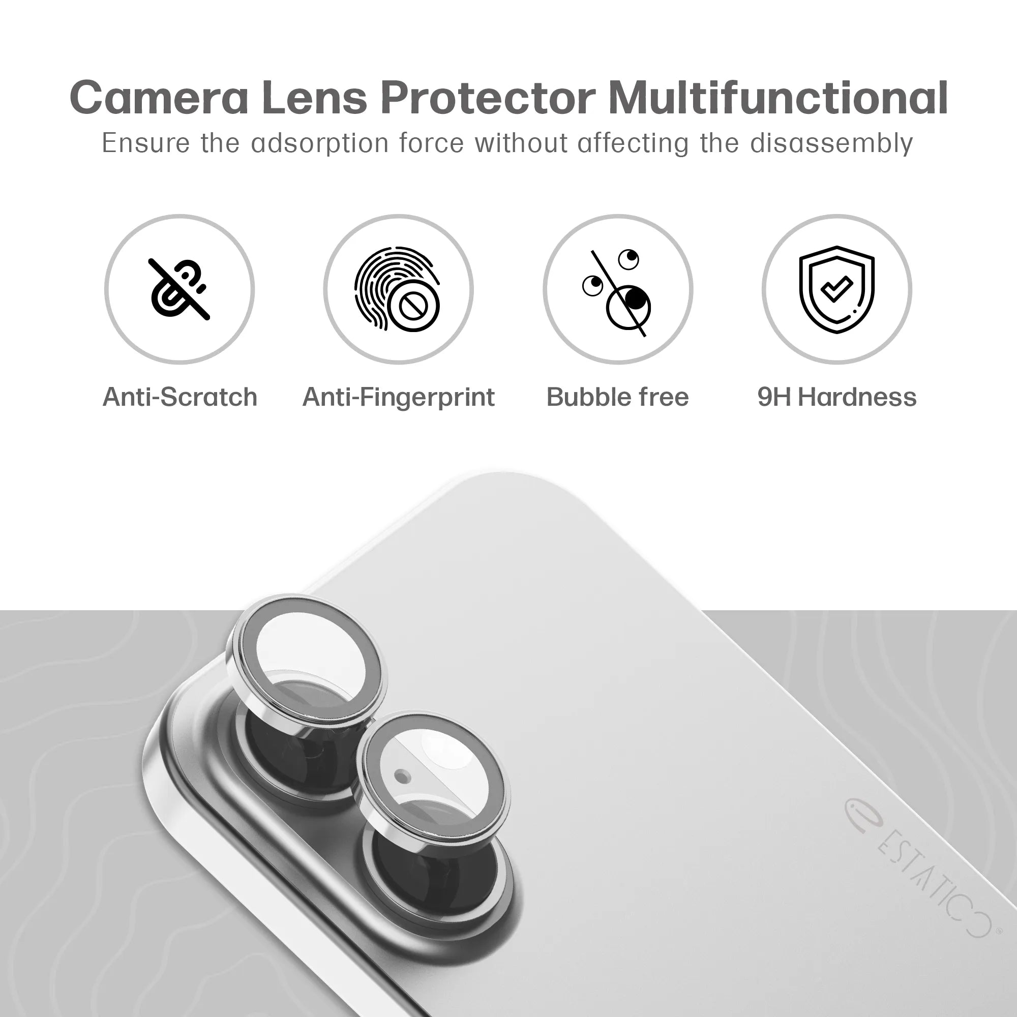 Camera Lens Protector for iPhone 16/16 Plus