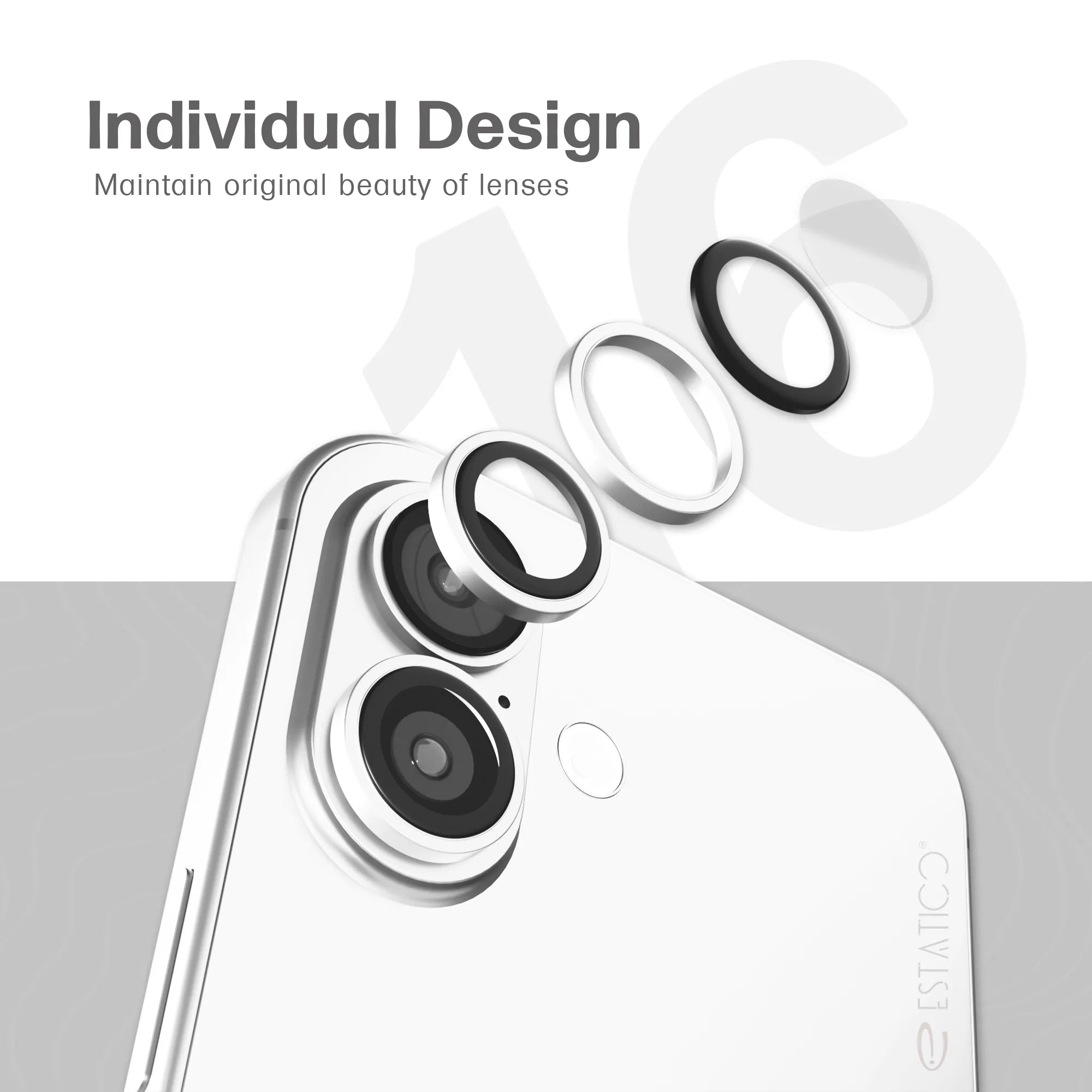 Camera Lens Protector for iPhone 16/16 Plus