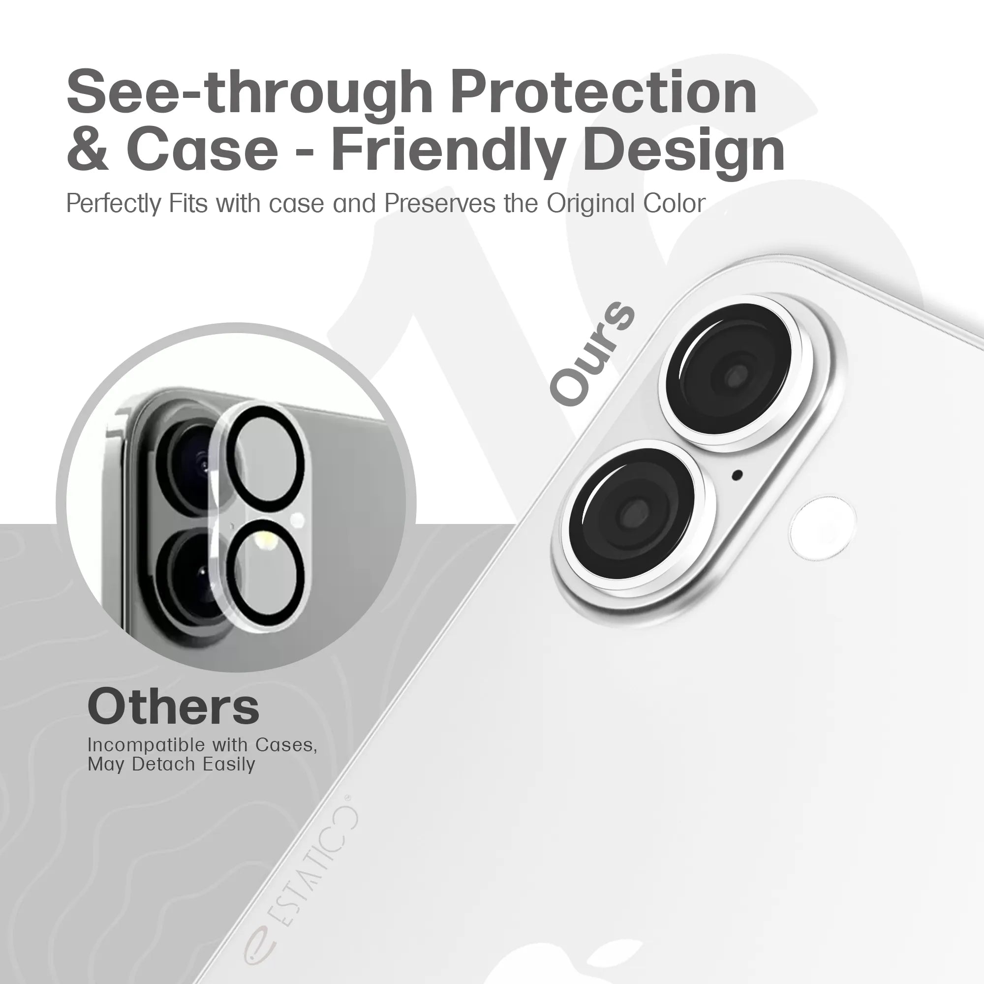 Camera Lens Protector for iPhone 16/16 Plus