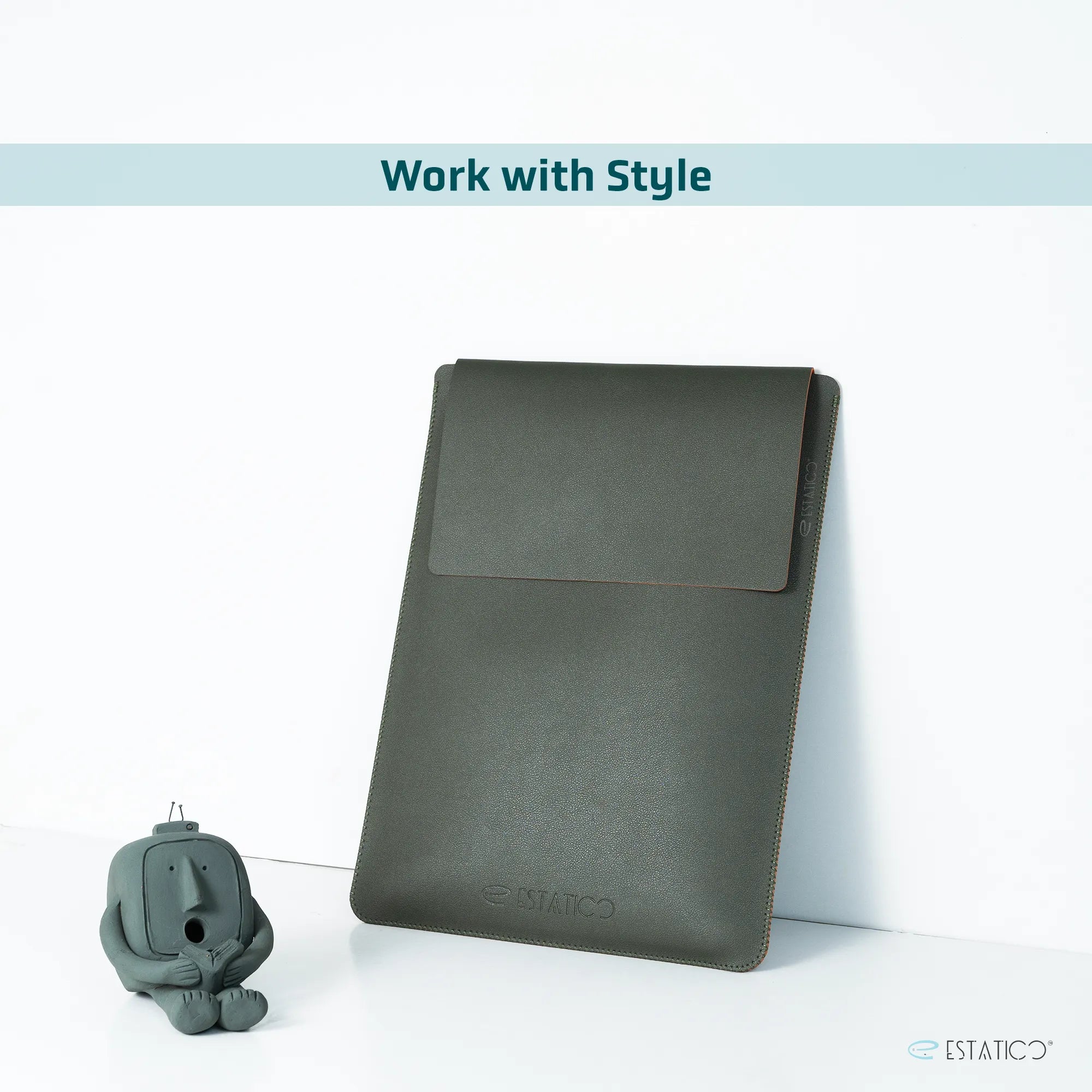 13/14″ PU Leather Laptop Sleeve – Desk Mat & Mouse Pad