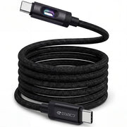 Lumen 60W Fast Charging USB-C to USB-C Cable - 1M Nylon Braided with LED