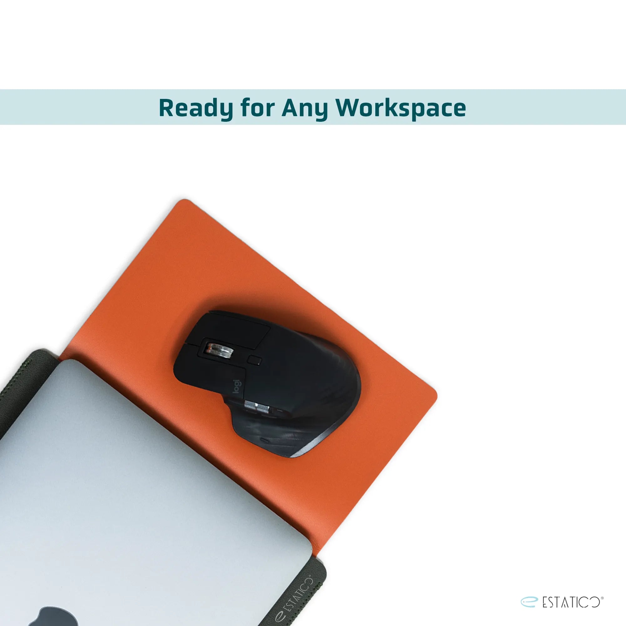 13/14″ PU Leather Laptop Sleeve – Desk Mat & Mouse Pad