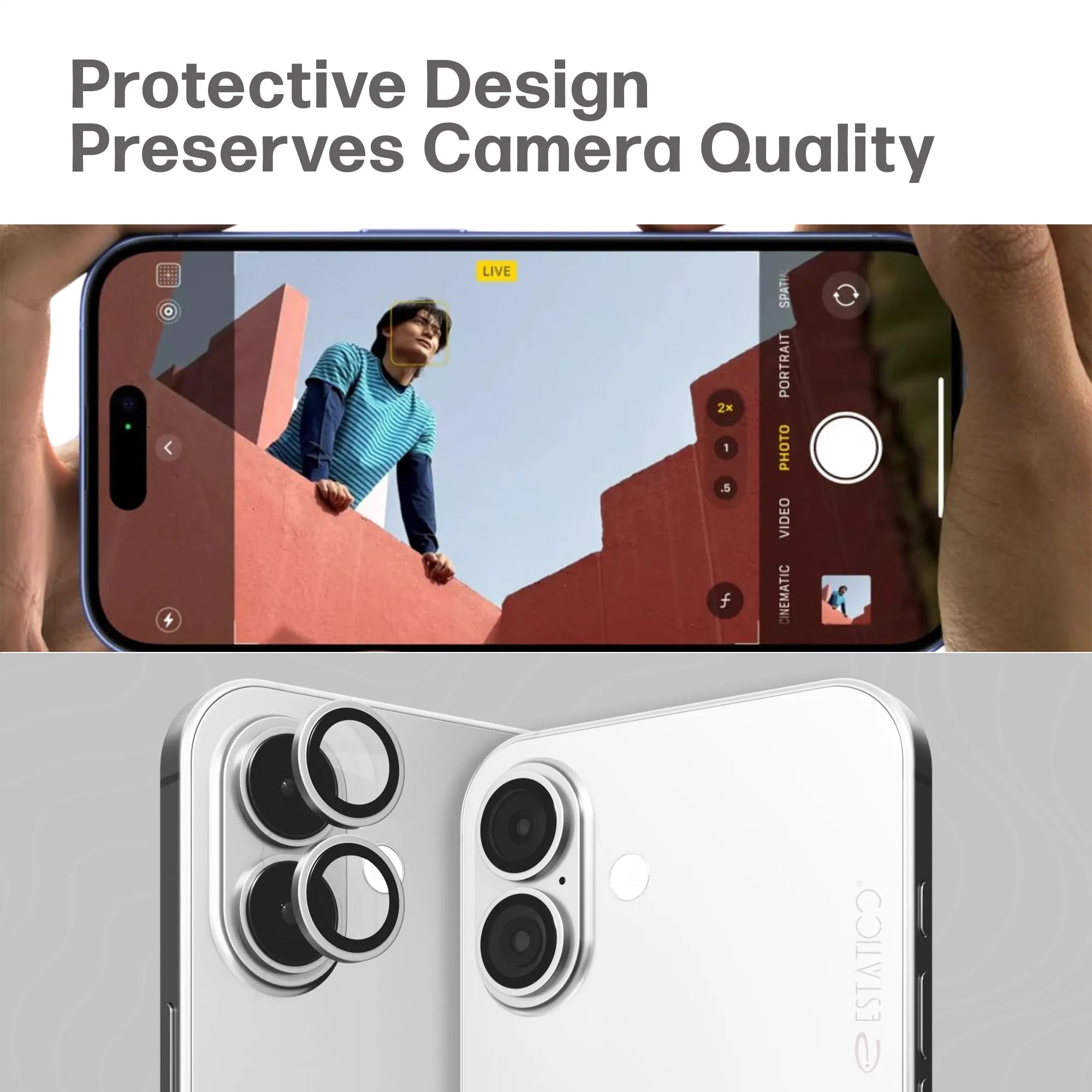 Camera Lens Protector for iPhone 16/16 Plus