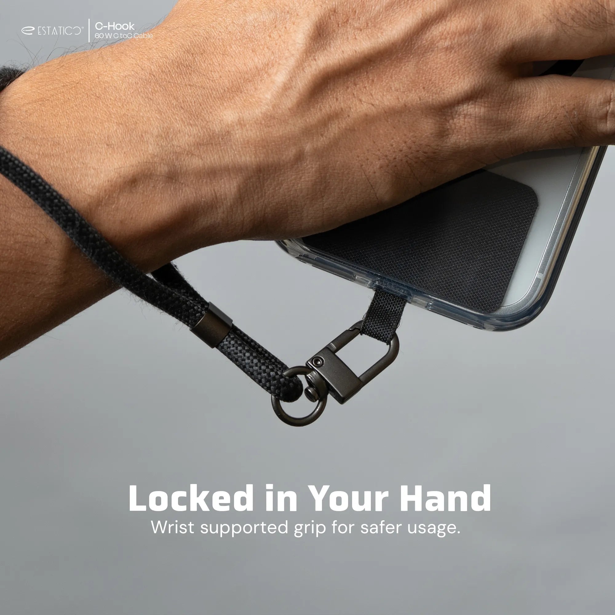 3-in-1 Phone Lanyard with 60W Fast Charging USB-C Cable