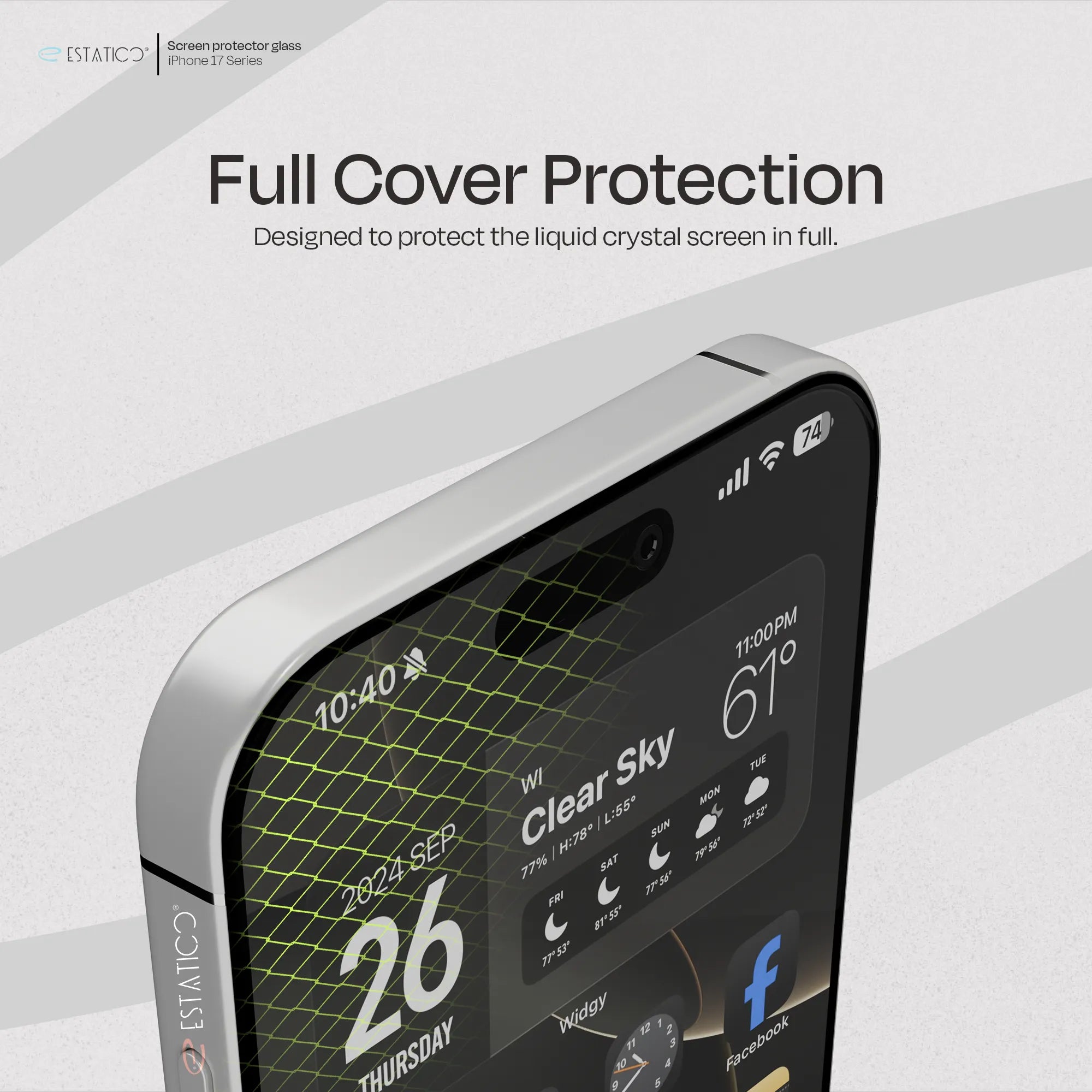 Tempered Glass Compatible with iPhone 17