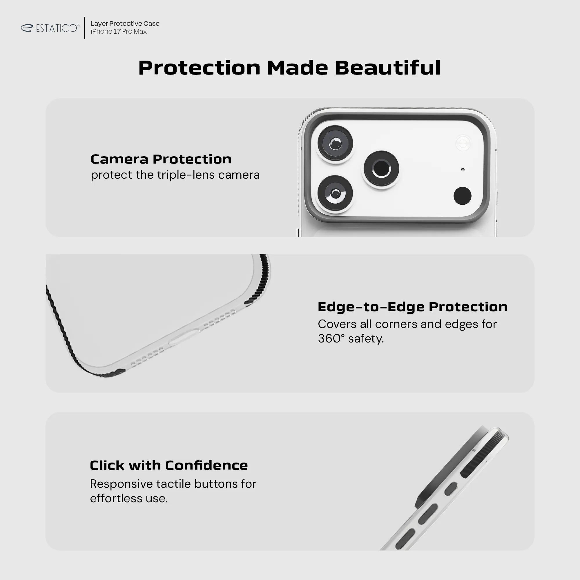 Arc Transparent Case for iPhone 17 Pro Max