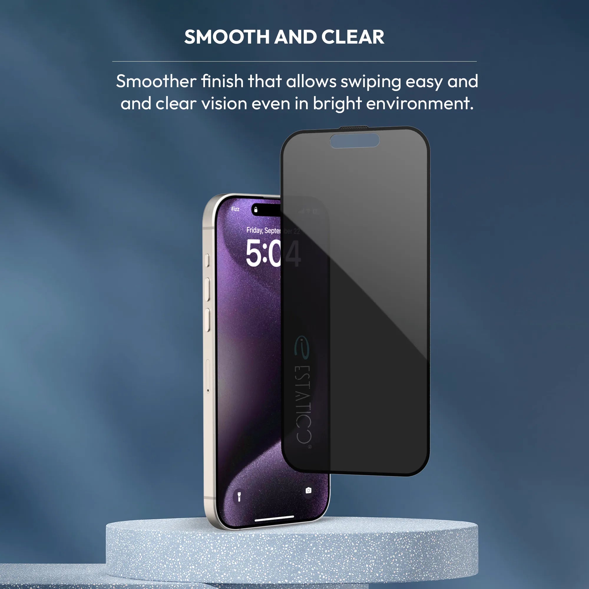 Tempered Glass Compatible with iPhone 15 Pro