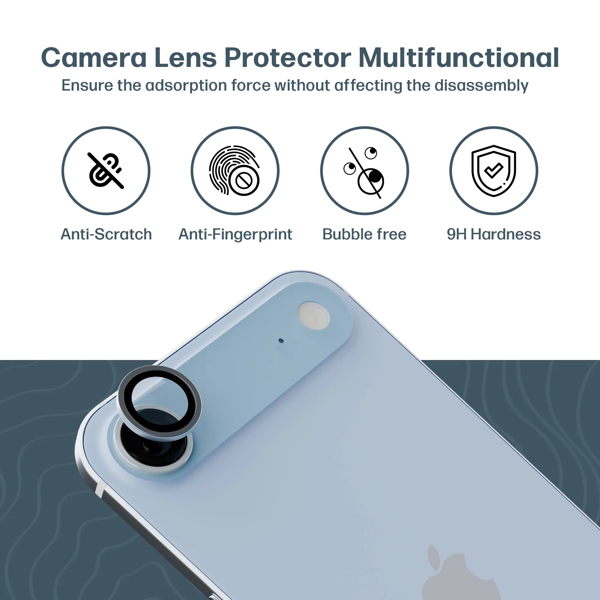 Camera Lens Protector compatible with iPhone 17 Air